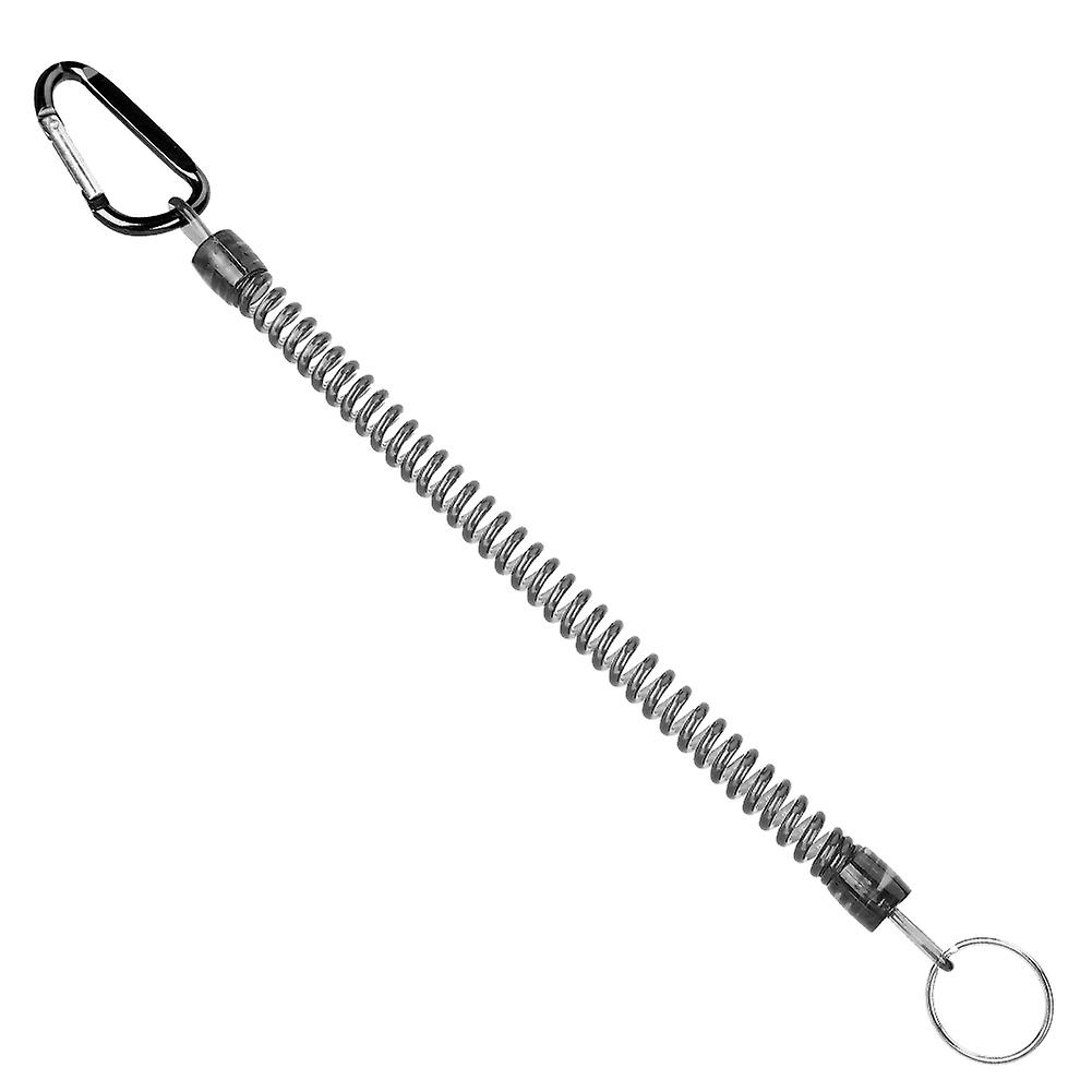 Missing Rope With Carabiner 90cm Flexible Connection Hanging Buckle Anti Lost Strap(black Hanging Buckle )