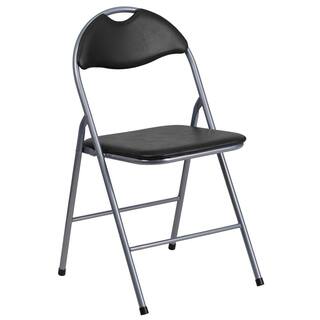 Flash Furniture Black Metal Folding Chair (4-Pack) CGA-JB-158106-BL-HD