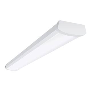 Metalux 4 ft. 5200 Lumens Integrated LED Dimmable White Wraparound Light 4000K 4NW50C3R