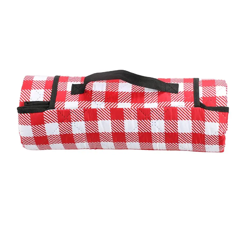 2023 Cotton Woven Premium Outdoor Blanket Waterproof Sand proof Foldable Rectangular Picnic Blanket