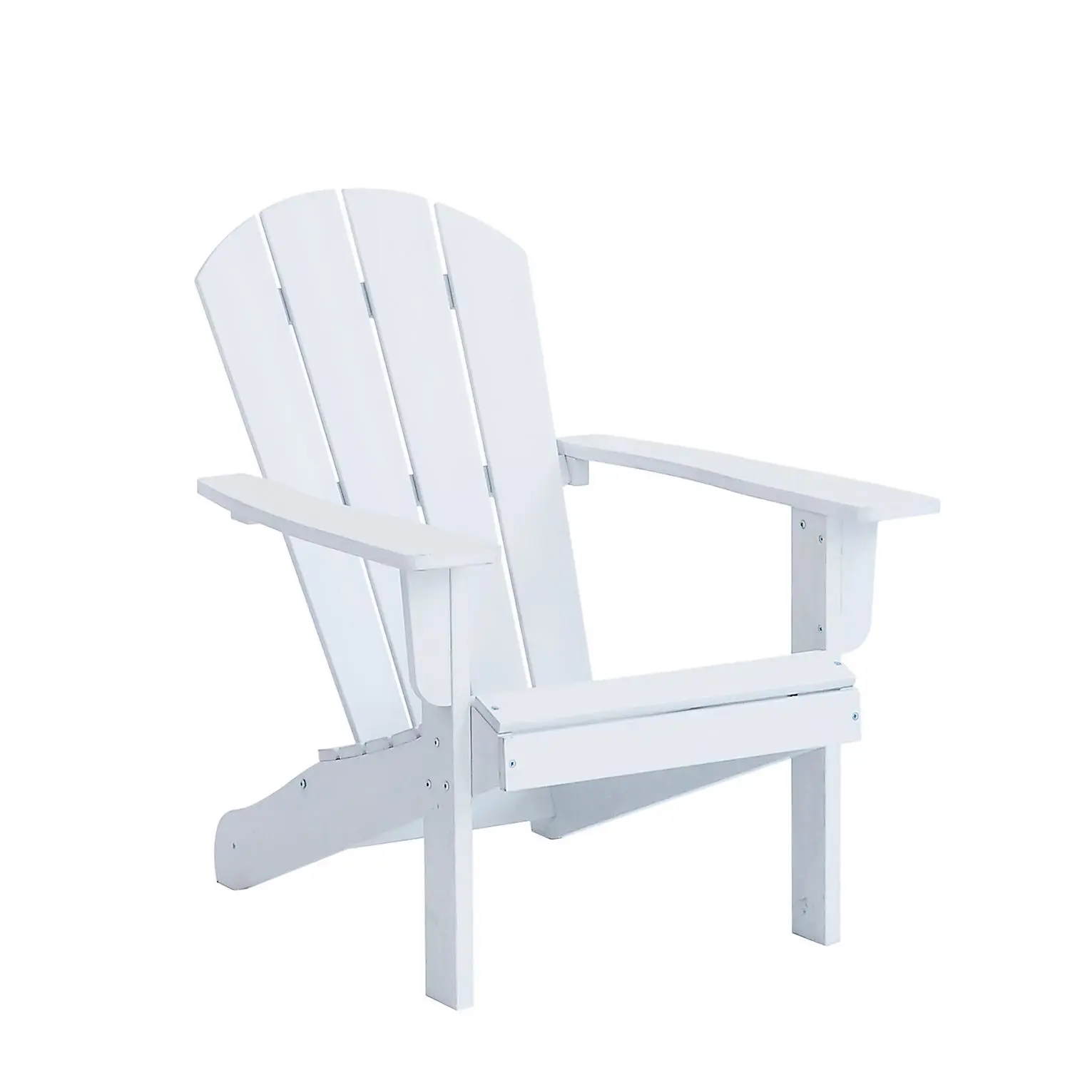 Faux White Wood Frame Adirondack Chair