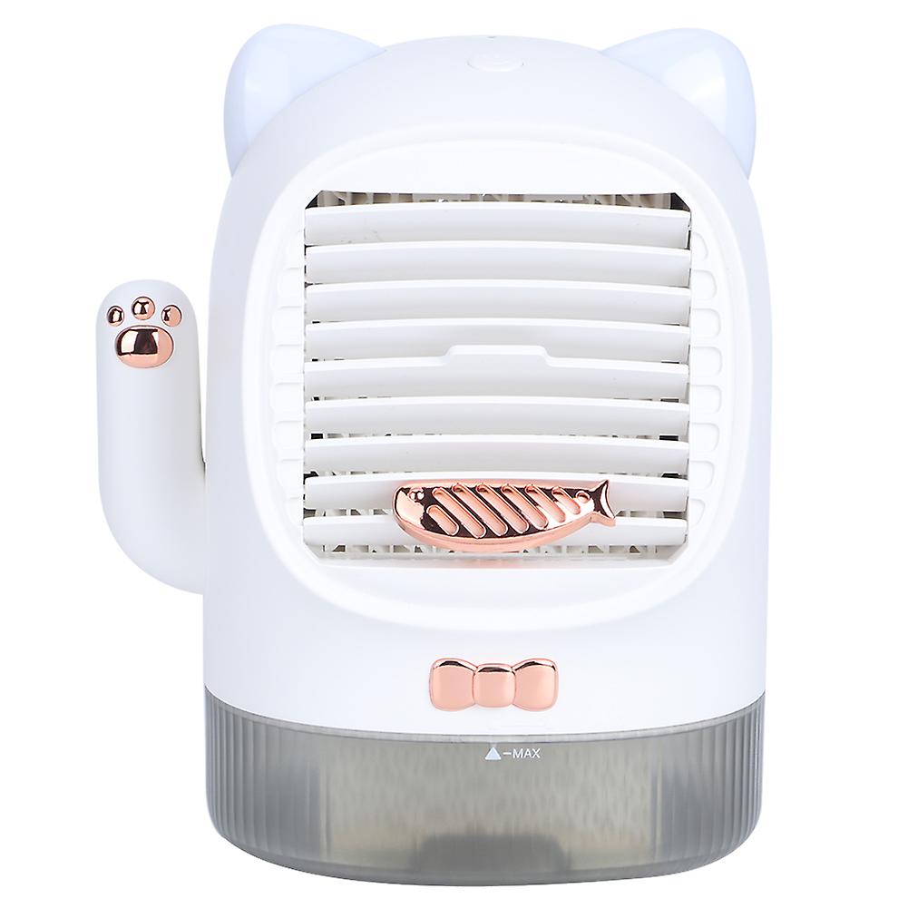 Cute Portable Desktop Cooling Fan Table Air Cooler Mini Air Conditioner Fan For Home Use(charging Uv Type )