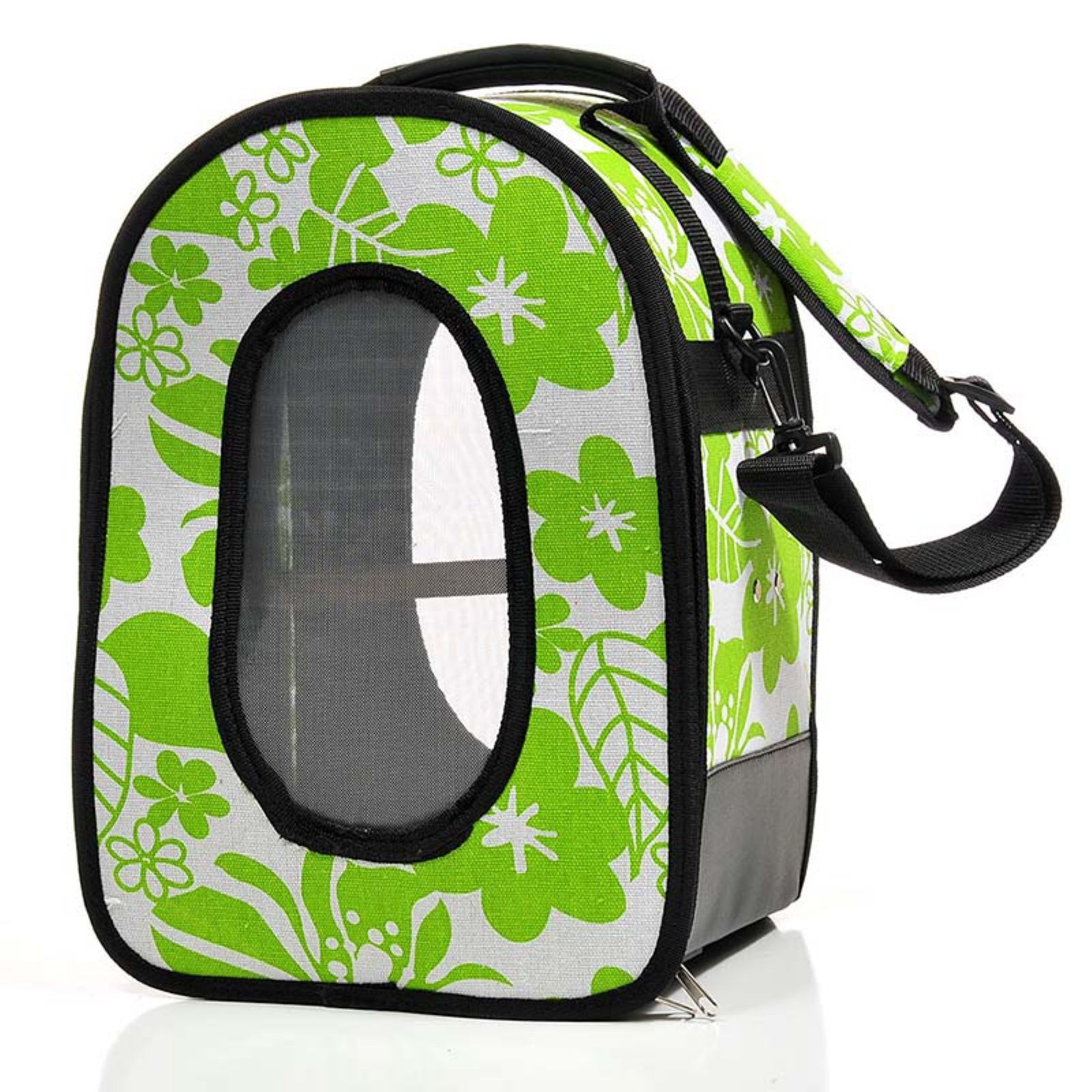 A and E Cage Company Soft Sided Travel Bird Carrier， Large， Green