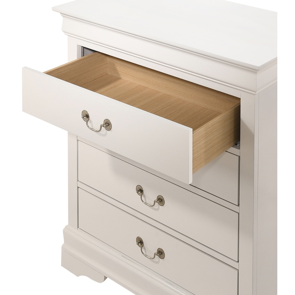 Louis Phillipe 4 Drawer Chest of Drawers (31 in L. X 16 in W. X 41 in H)