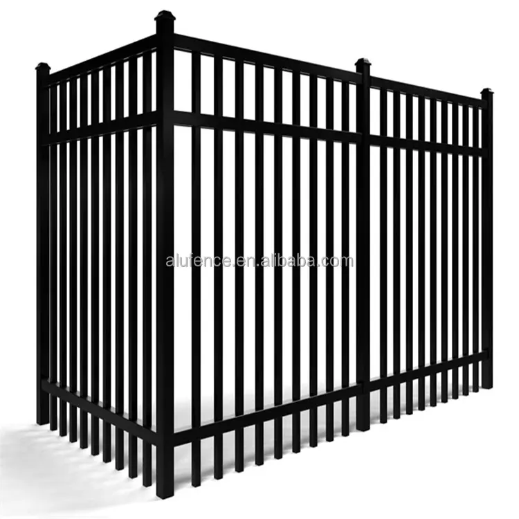 Factory Supply  Powder Coated Outdoor  Metal Fence Panel Aluminum