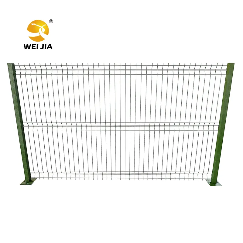 Free sample ODM OEM Factory Supply Curved Hot Dip Galvanized Peach Post 3D Mesh Fence