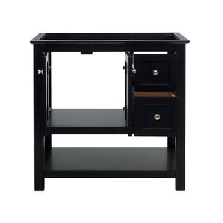 Fresca Manchester 36 in. W Bathroom Vanity Cabinet Only in Black FCB2336BL