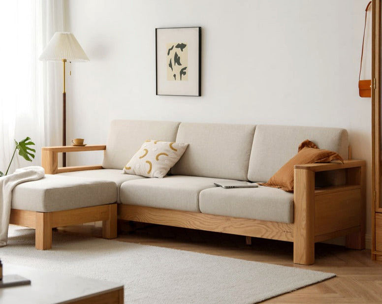 Oak Solid Wood Sofa   Transitional   Sectional Sofas   by GVAwood  Houzz