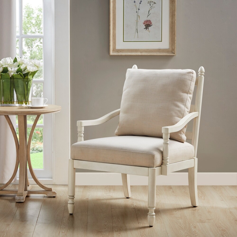 Braxton Cream Accent Chair by Martha Stewart