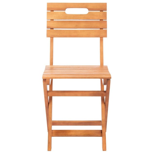 Blison Folding Chairs set Of 2 Natural Safavieh