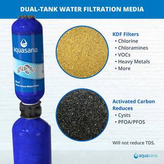 Aquasana Rhino Series 6-Stage 1000000 Gal. Whole House Water Filtration System with Whole House Salt-Free Water Conditioner THD-1000-BUNDLE