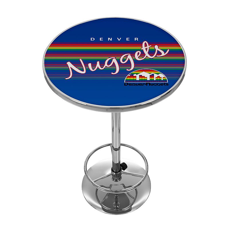 Denver Nuggets Hardwood Classics Chrome Pub Table