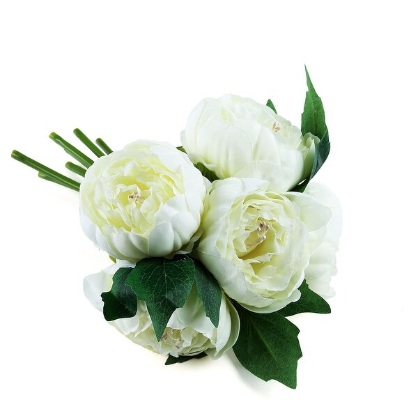 2 Bouquets Silk Roses Artificial Flower Balls 10 Inch