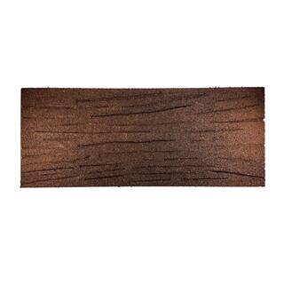 Flexon Railroad Tie Rubber Stepping Stone (Set of 3) RRT-BR4-F