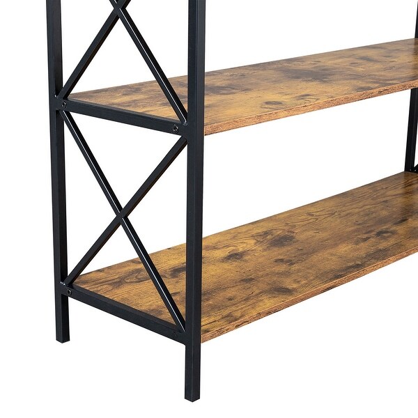 3-Tier Console Table with Drawer and 2 Storage Shelves for Entryway