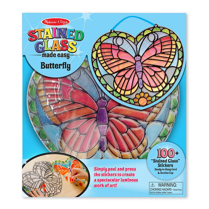 Melissa and Doug Stained Glass Made Easy Butterfly Set