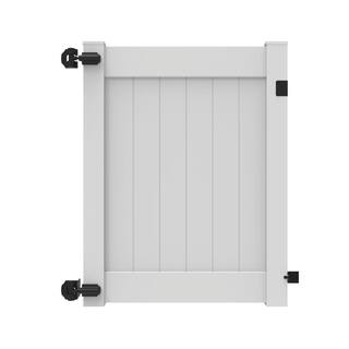 Veranda Linden 5 ft. H x 4 ft.W White Vinyl Un-Assembled Fence Gate 73050001