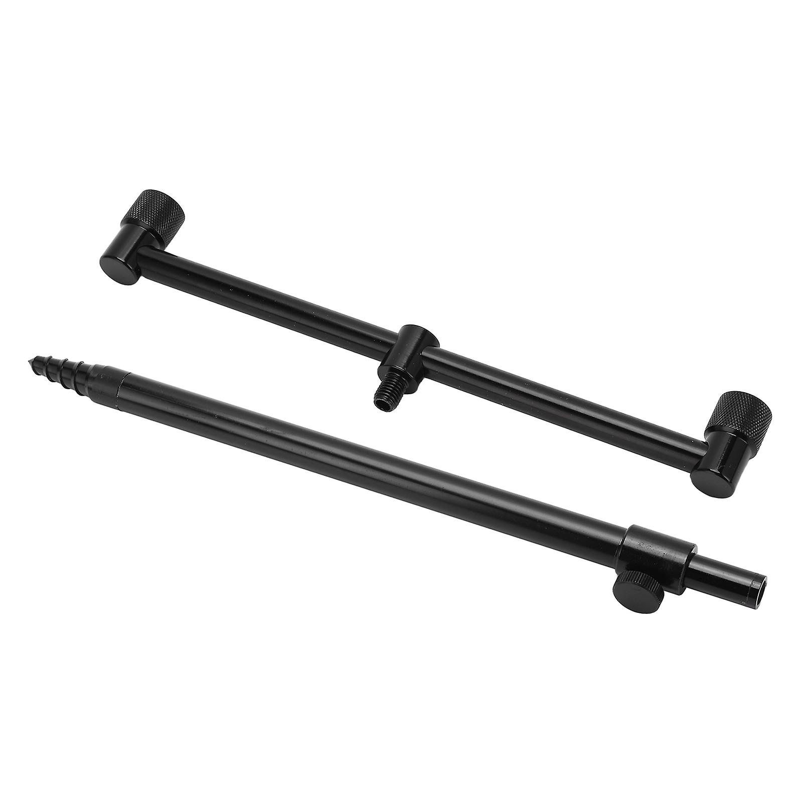 Fishing Rod Bracket Aluminium Alloy Flexible 2 Section Portable Fish Rod Ground Holder Fishing Tool25cm Rod+ 31cm Bracket