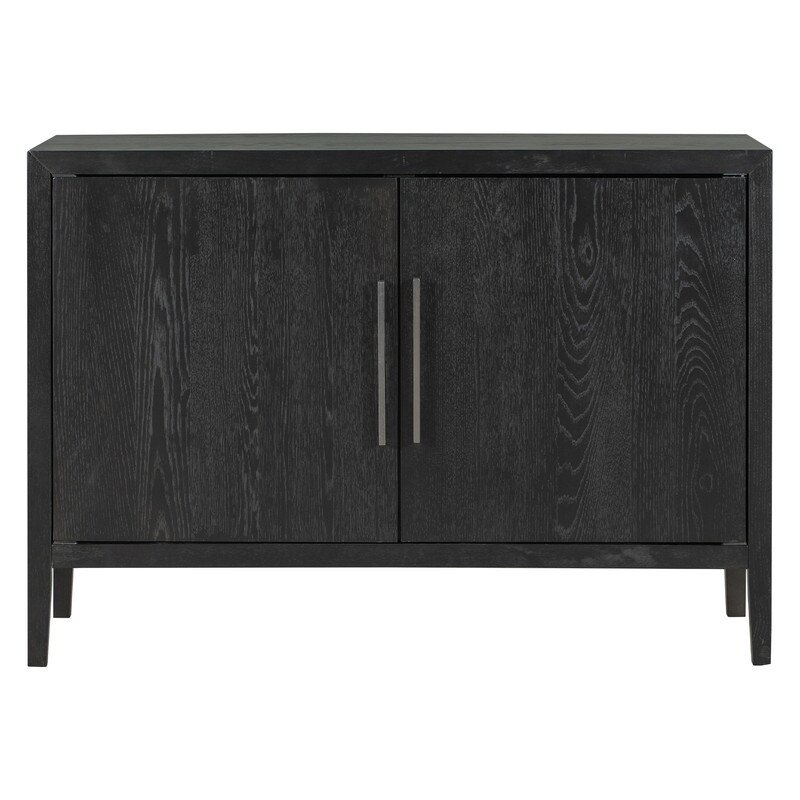 Wooden Buffets Storage Cabinet with 2 Metal handles Sideboard with 2 Doors