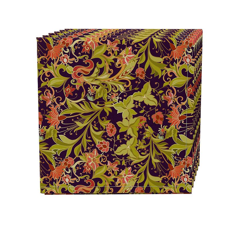 Napkin Set of 4， 100% Cotton， 20x20， Floral 23