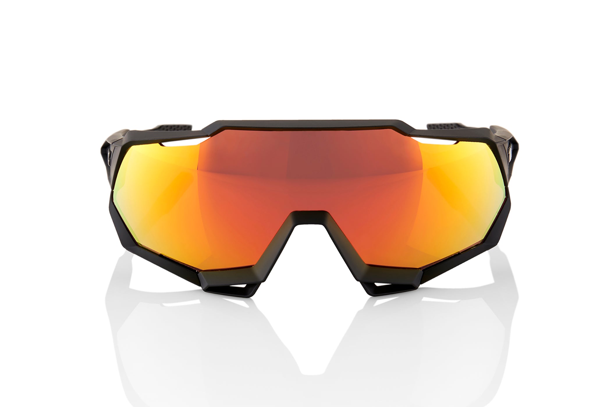 100% SPEEDTRAP Sunglasses Soft Tact Black