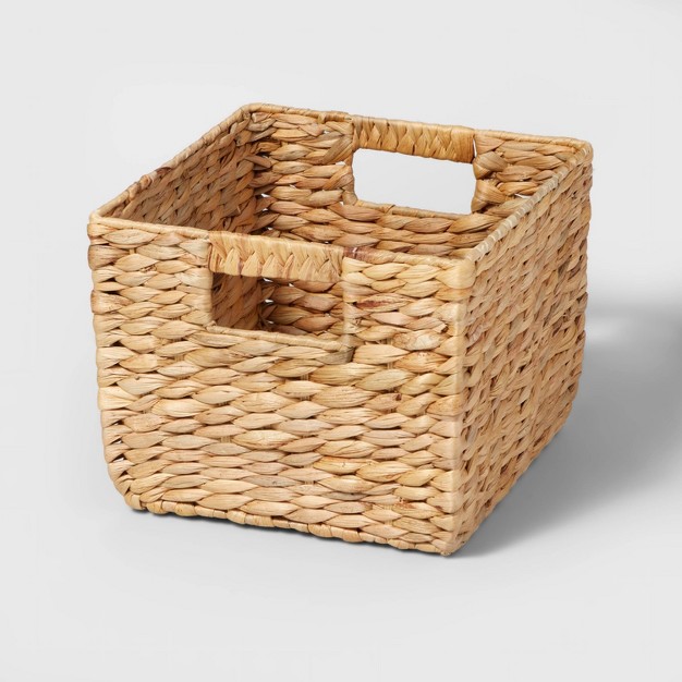 Woven Water Hyacinth Milk Crate