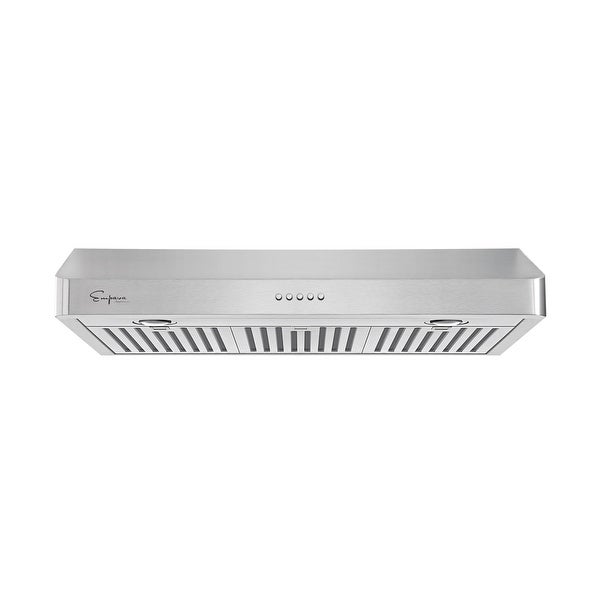 30 in. Ducted Under the Cabinet Range Hood in Stainless Steel with Permanent Filters and LED Lights