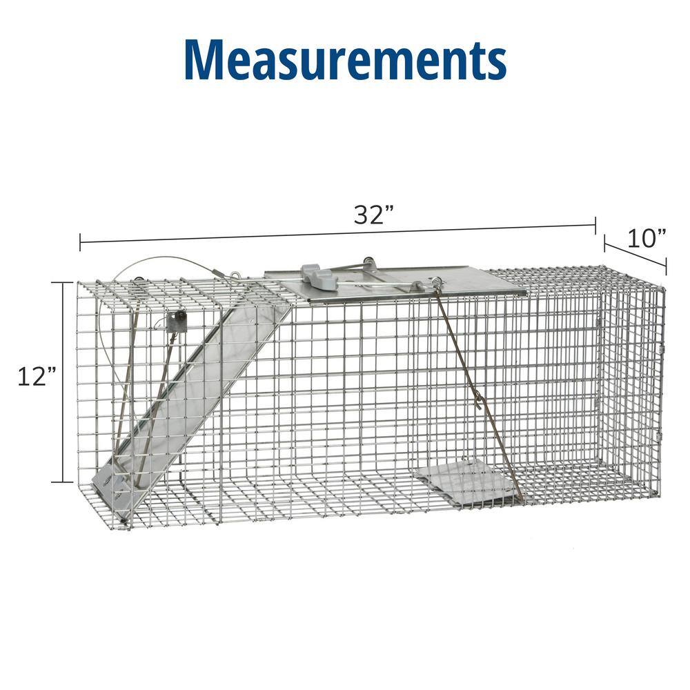 Havahart Large 1-Door Easy Set Live Animal Cage Trap for Racoon Opossum Muskrat and Groundhog 1085