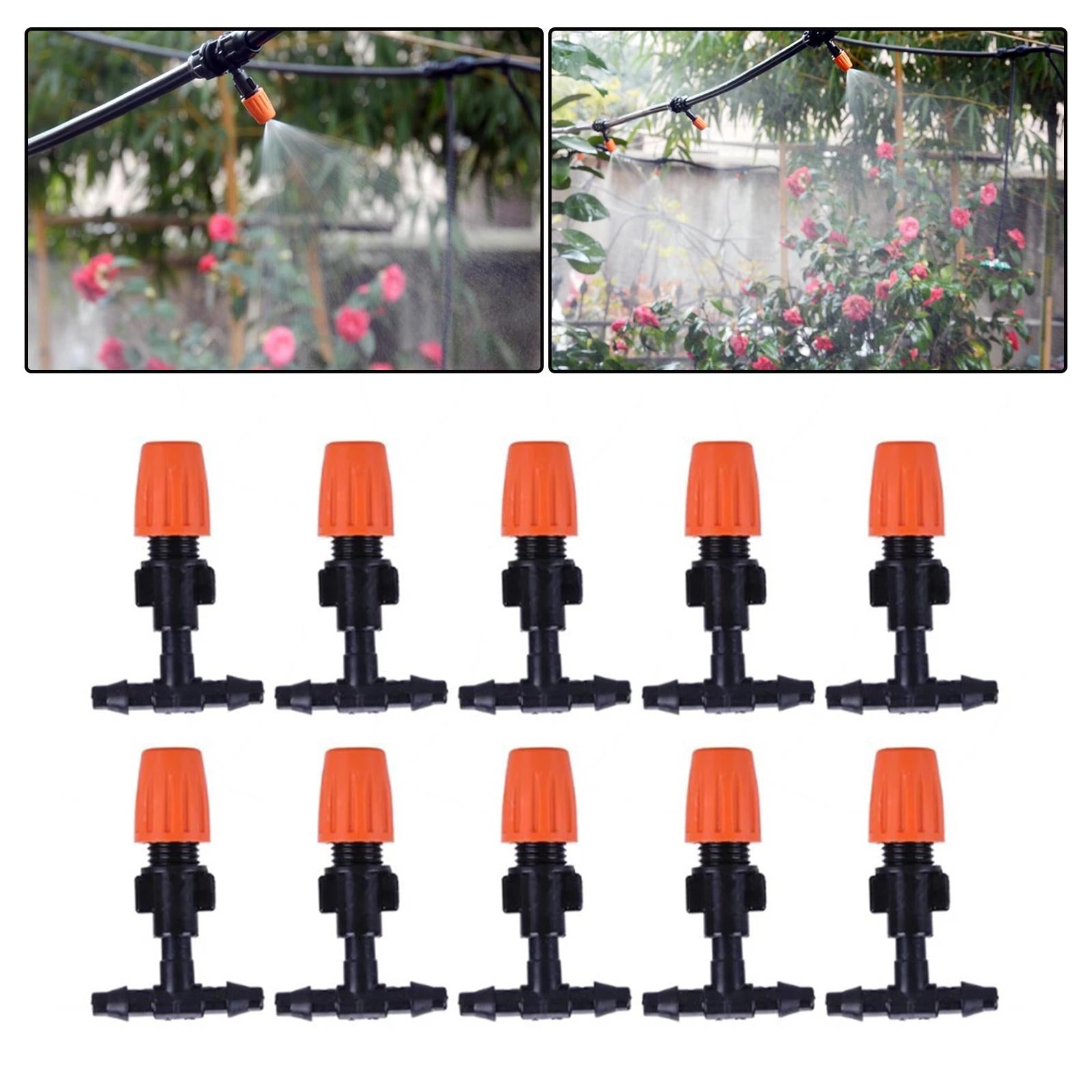 Irrigation Mister Heads Irrigation Misting Drip Nozzle for Greenhouse Sprinkler 10Pcs