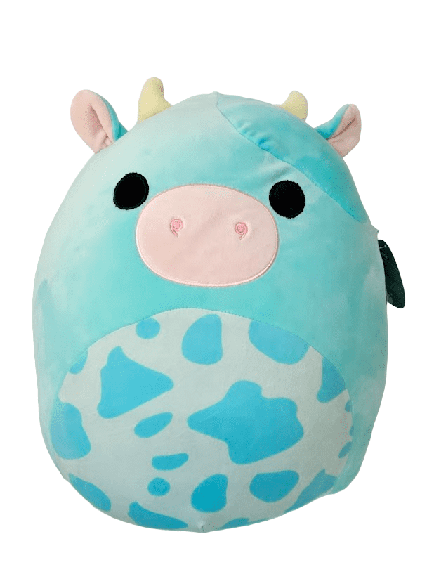 Squishmallows Official Kellytoys Plush 16 Inch Tuluck the Blue Cow Ultra Rare Tag Hard to Find Ultimate Soft Plush Stuffed Toy