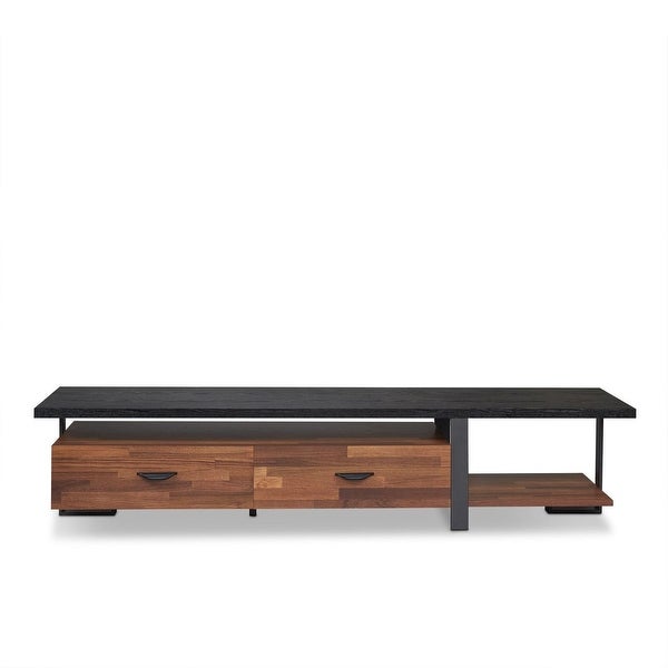 Global Pronex Elling TV Stand in Walnut Black