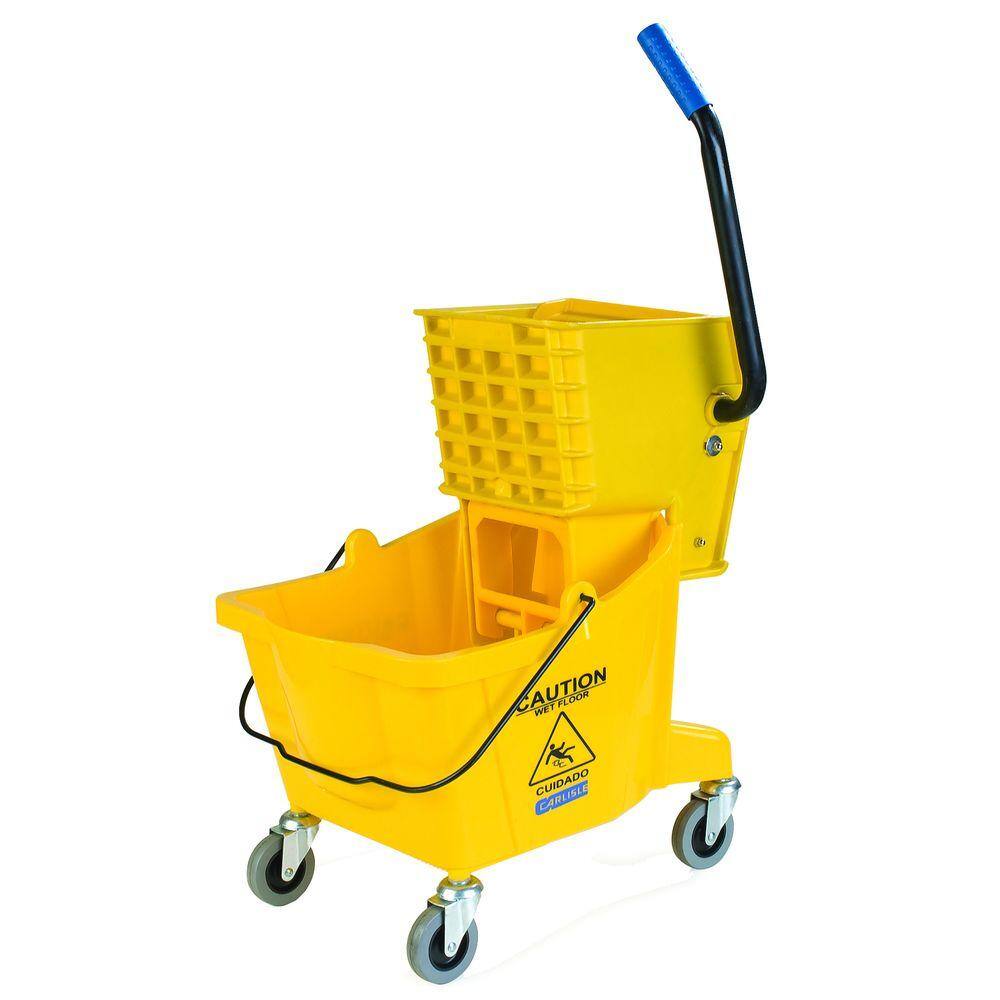 Carlisle 26 qt. Yellow Mop BucketWringer Combo 3690804