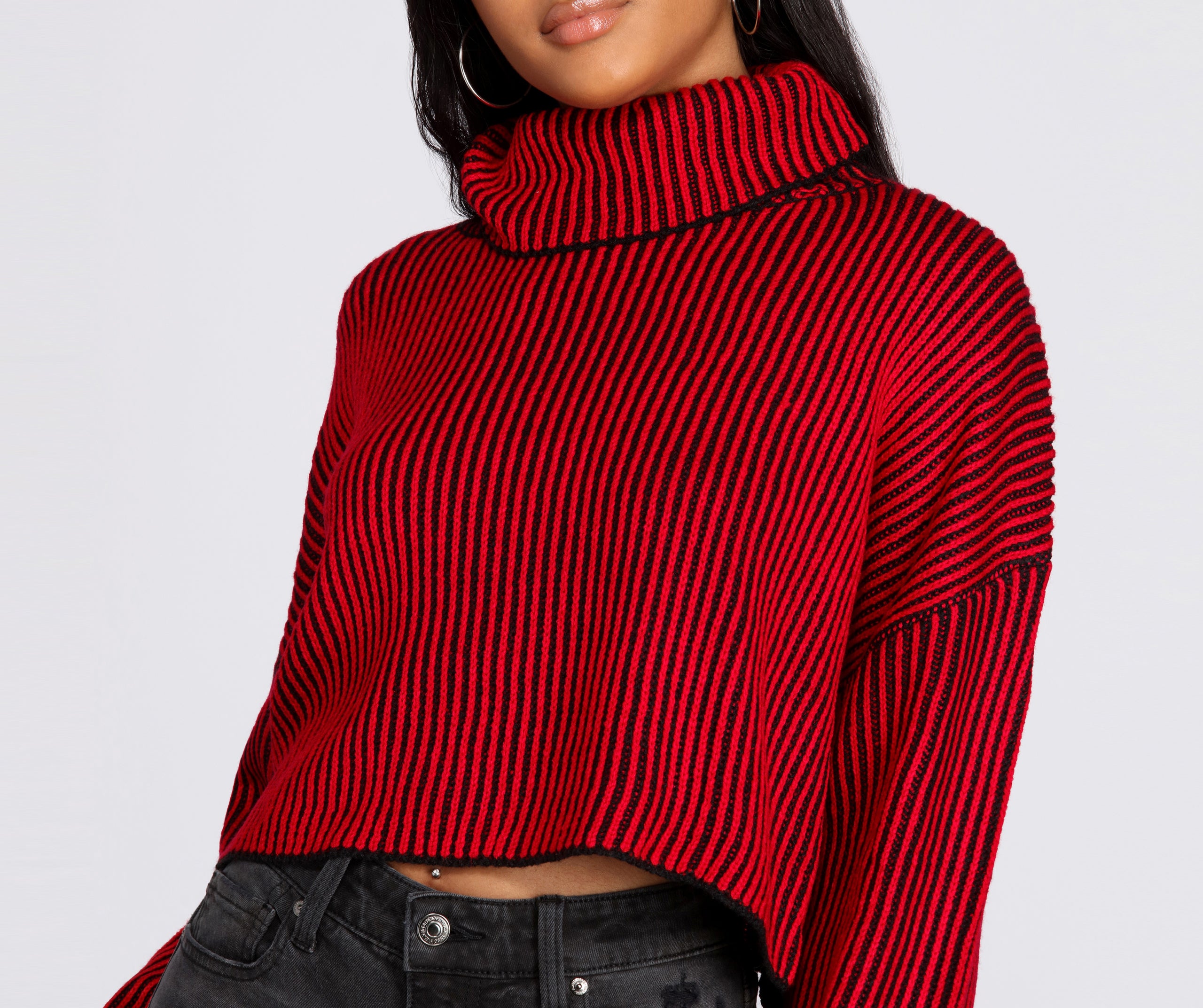 Throw It Back Ribbed Sweater