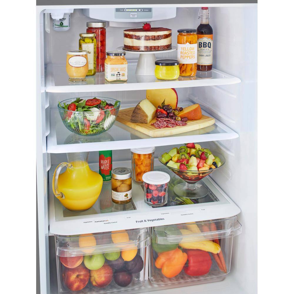 LG 33 in. W 24 cu. ft. Top Freezer Refrigerator w LED Lighteing and Multi-Air Flow in Stainless Steel ENERGY STAR LRTLS2403S