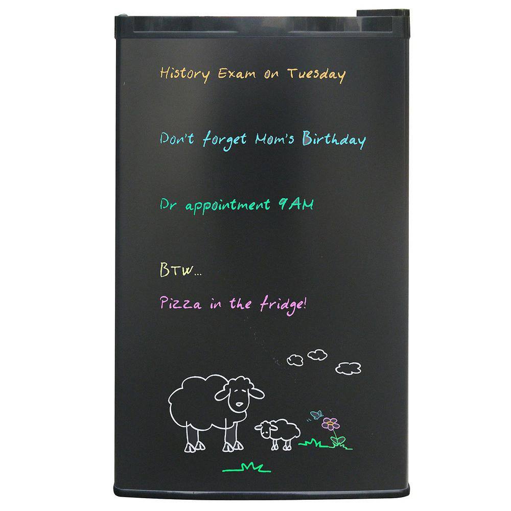 RCA 3.2 cu. ft. Eraser Board Mini Fridge in Black RFR326-BLACK