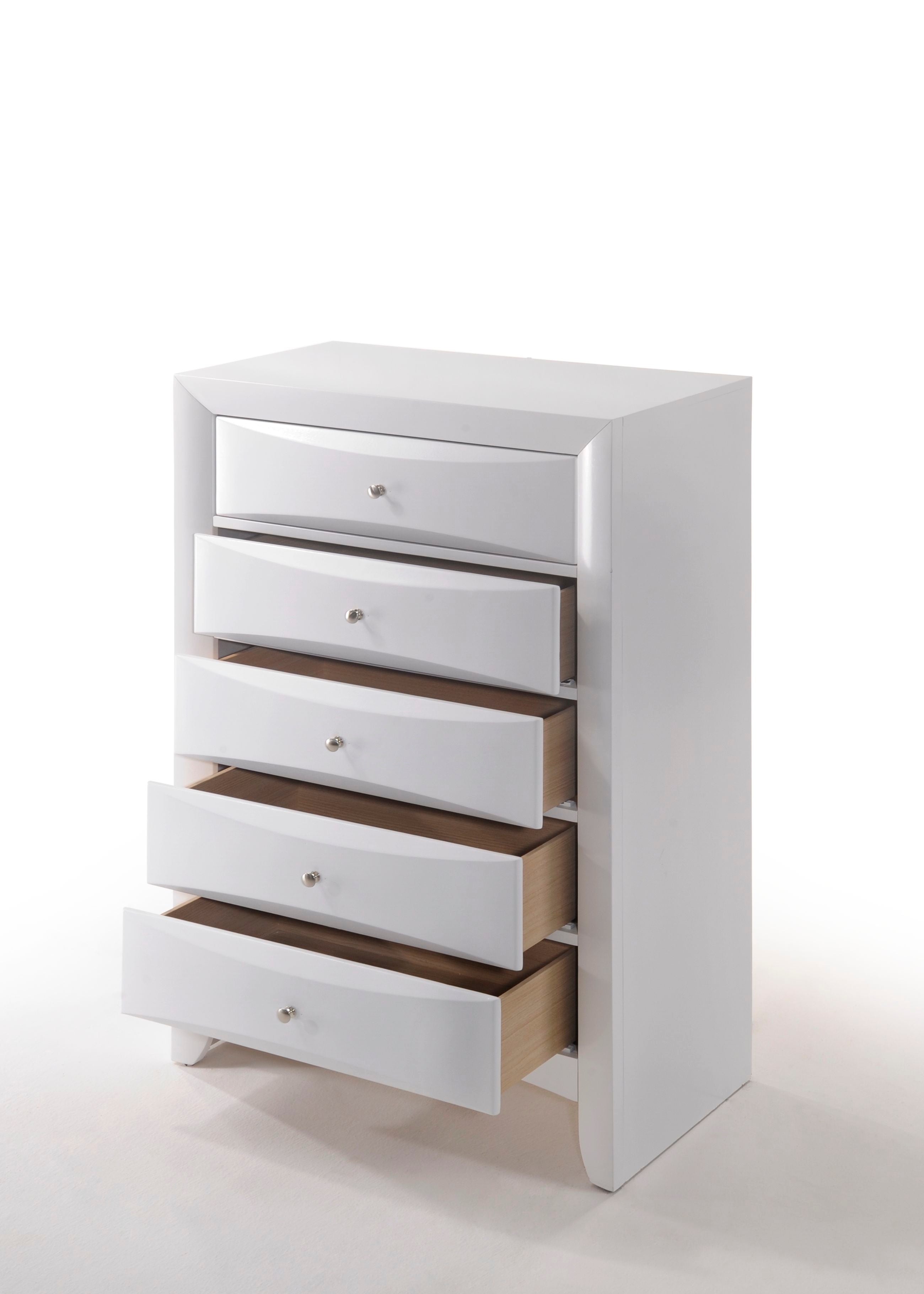 Acme Furniture Ireland White Chest with Five Drawers