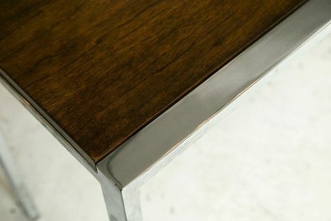 Consigned 1960s Chrome and Mahogany Console Table   Contemporary   Console Tables   by MONTAGE Modern Home  Houzz