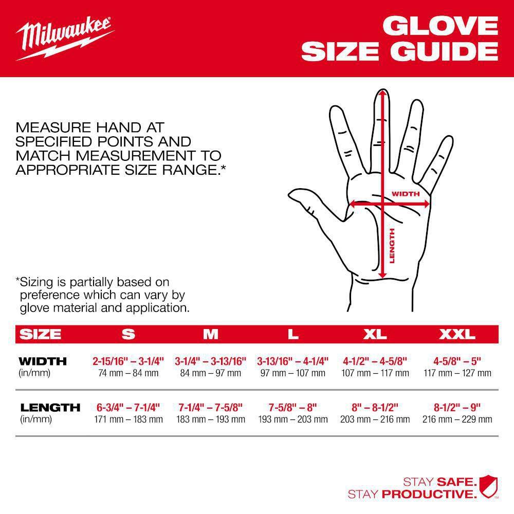 MW X-Large Red Nitrile Level 1 Cut Resistant Dipped Work Gloves (30-Pack) 48-22-8903X30