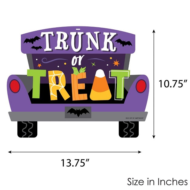 Big Dot Of Happiness Trunk Or Treat Hanging Porch Halloween Car Parade Party Outdoor Decorations Front Door Decor 1 Piece Sign