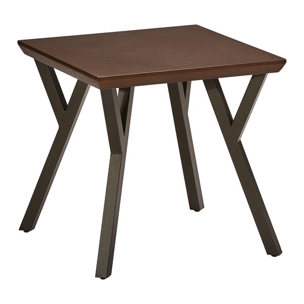 International Caravan Hamburg Contemporary Oak End Table