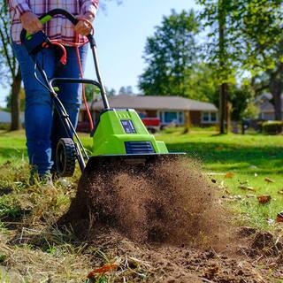 EARTHWISE POWER TOOLS BY ALM 12 in. 9 Amp Electric Garden Tiller Cultivator TC70090EW