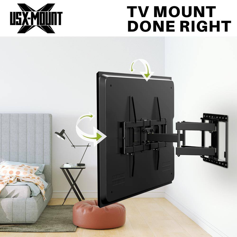 USX MOUNT The Large Full Motion TV Mount for Most 47 in. to 84 in. LED LCD and Flat Screen TVs HML008-K