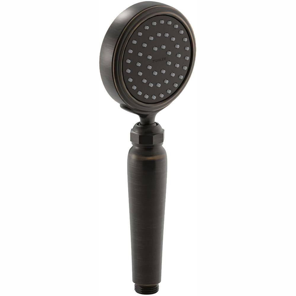 KOHLER Artifacts 1-Spray 3.6 in. Single Tub Deck Mount Handheld Shower Head in Oil-Rubbed Bronze K-72776-2BZ