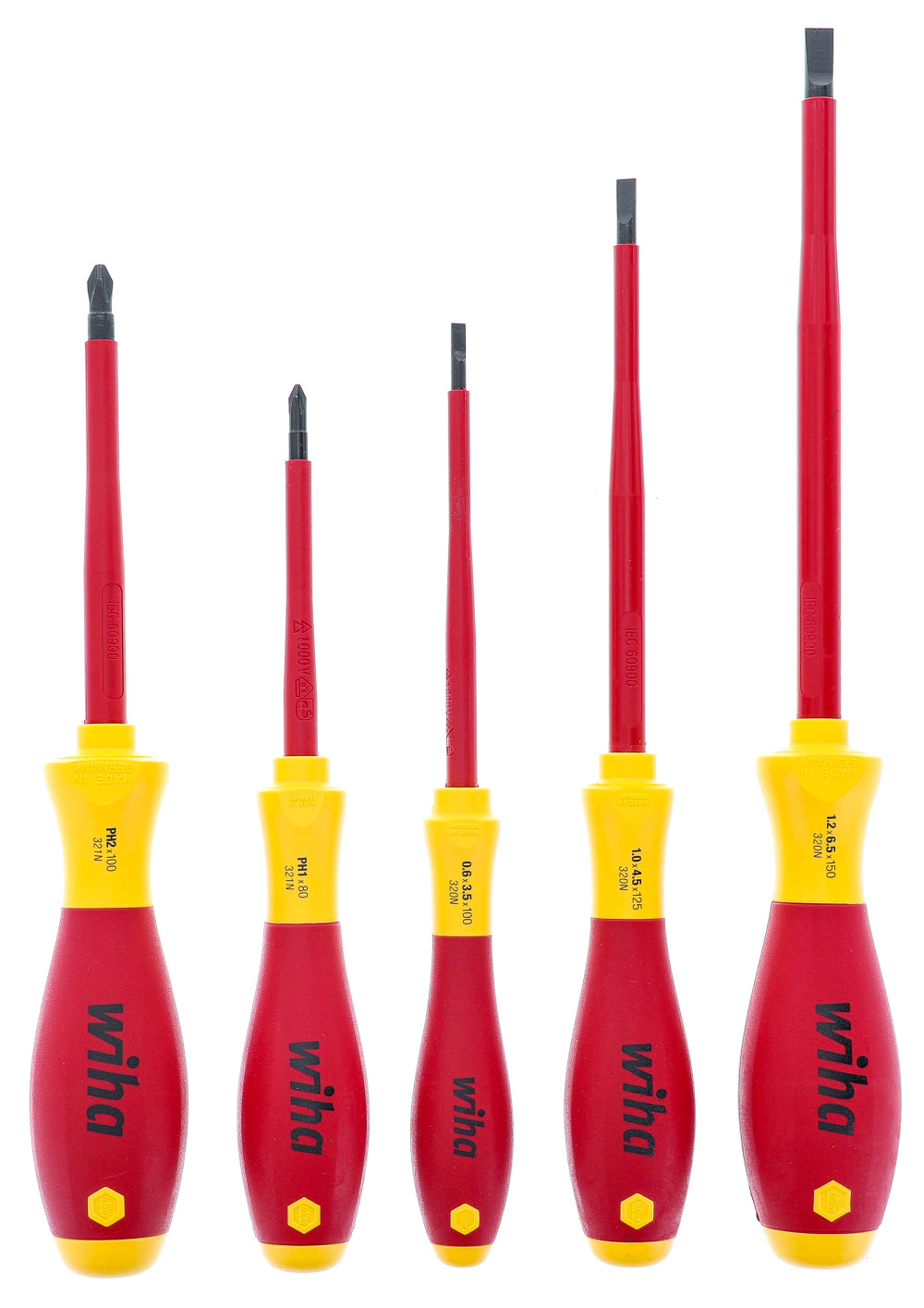 Wiha SoftFinish Screwdriver Set Insulated 5pc