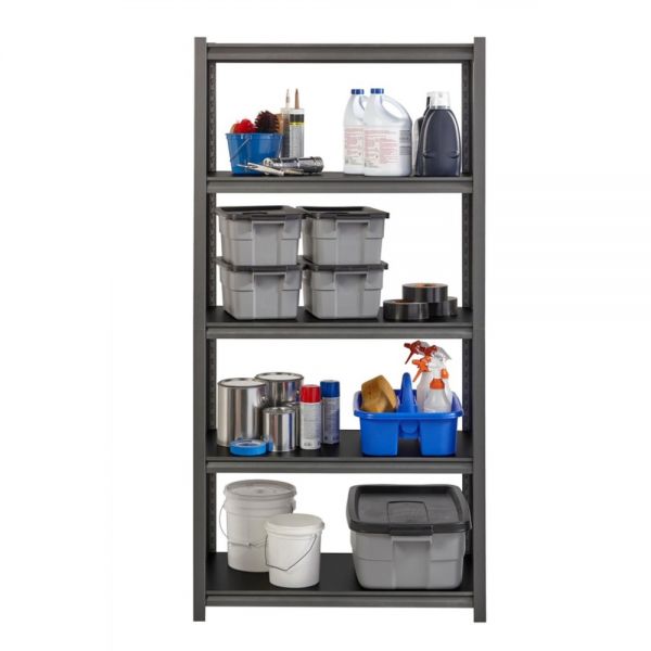 Lorell 3，200 lb Capacity Riveted Steel Shelving