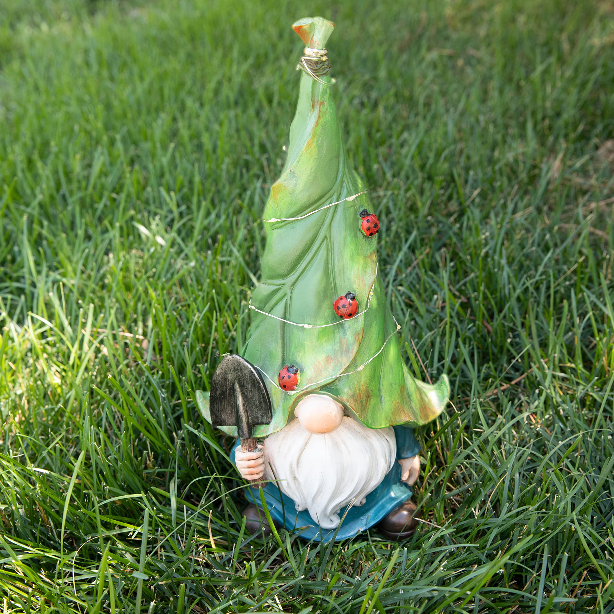 Dawhud Direct | Vp Home Whimsical Garden Statue Gnome Solar Powered Led Outdoor