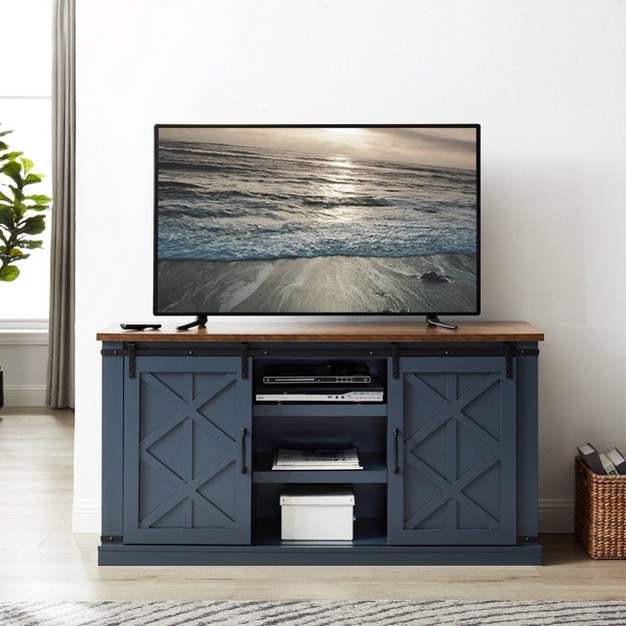 Tv Stand For Tvs Up To 65 quot Navy Home Essentials