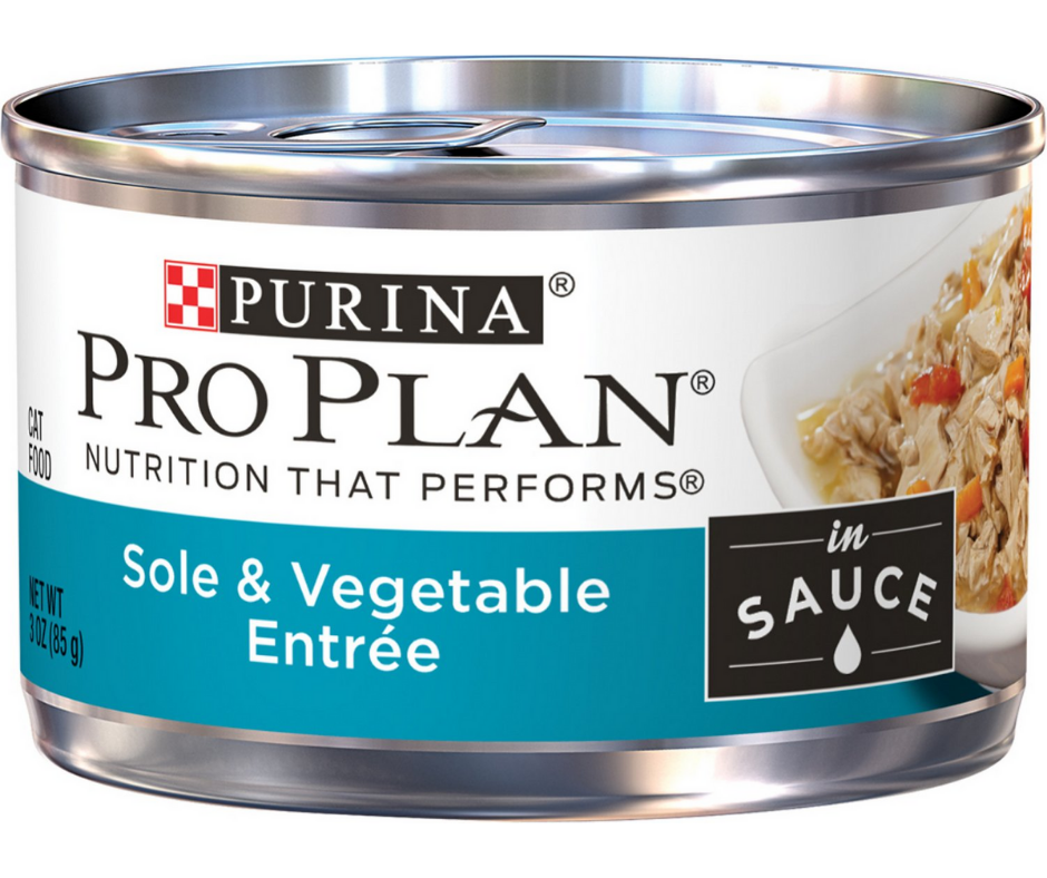 Purina Pro Plan - All Breeds， Adult Cat Sole and Vegetable Entrée in Sau