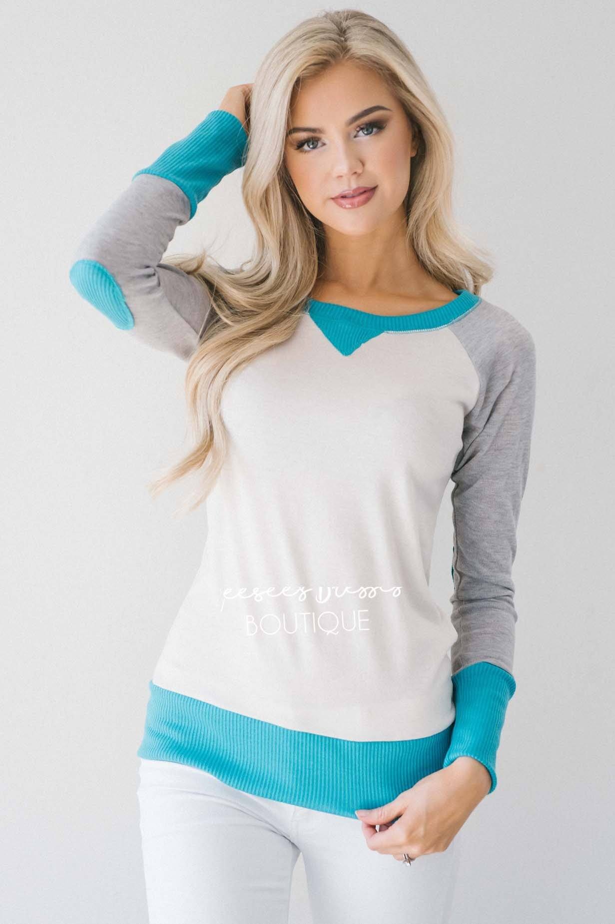 Bright & Bold Elbow Patch Sweater