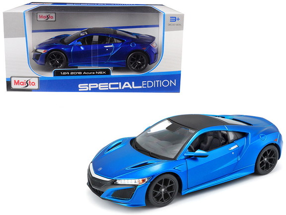 Maisto 2018 Acura NSX Blue with Black Top 1/24 Die...